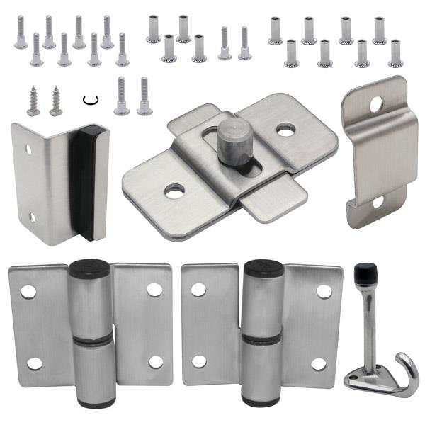 620109 DOOR HARDWARE (LH-IN) 1" DOOR & 1" POST (7103) S/S 6LP
