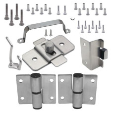 620209 DOOR HARDWARE (LH-OUT) 1" DOOR & 1" POST (7093) S/S 6LP 620209 DOOR HARDWARE (LH-OUT) 1" DOOR & 1" POST (7093) S/S 6LP
