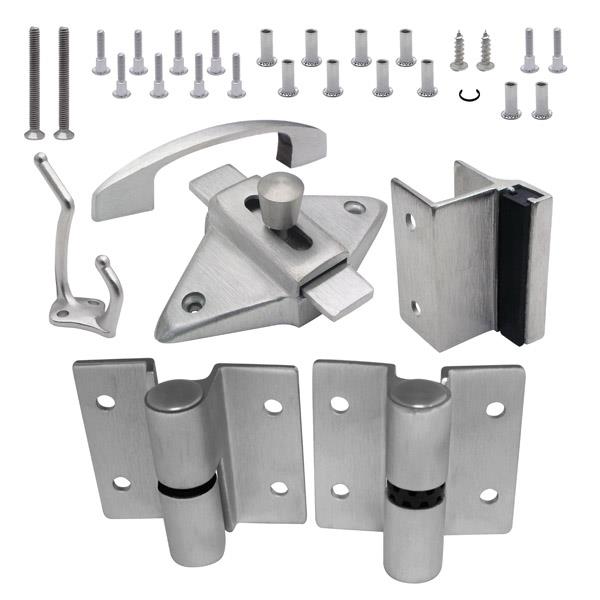 620683 DOOR HARDWARE (RH-OUT) 1" DOOR & POST (7123) STAINLESS 6LP