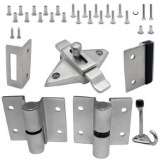 621153 DOOR HARDWARE (LH-IN) 7/8" DOOR & POST (7123) STAINLESS 6LP