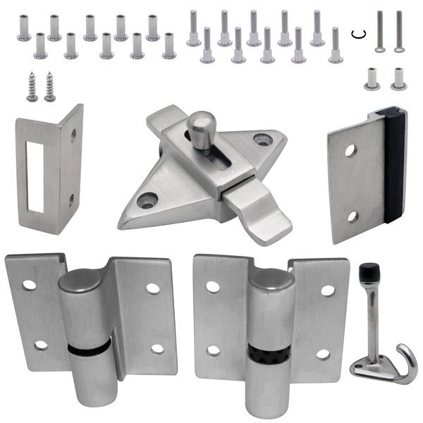 621153 DOOR HARDWARE (LH-IN) 7/8" DOOR & POST (7123) STAINLESS 6LP