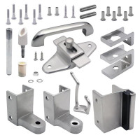 21503 DOOR HARDWARE (OUTSWING) 1" DOOR & 1-1/4" POST (5053) STAINLESS