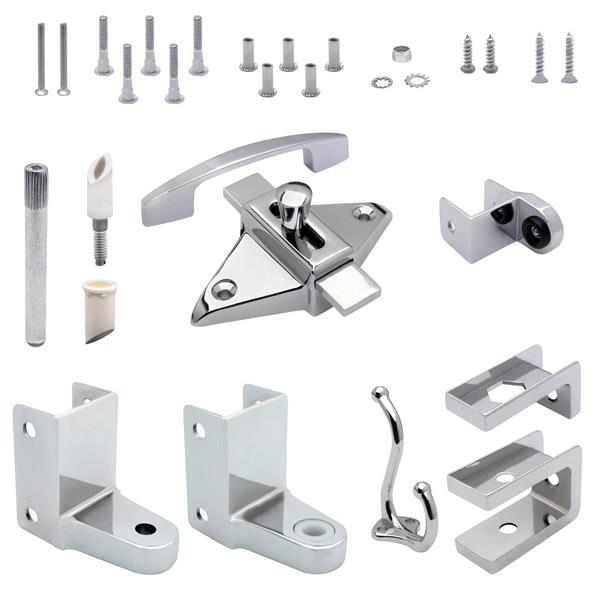 27810 DOOR HARDWARE-OUTSWING 7/8" DOOR 1-1/4" POST-CHROME