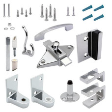 27860 DOOR HARDWARE (OUTSWING) 7/8" DOOR 1-1/4" POST (FLAT HINGE/S&K)