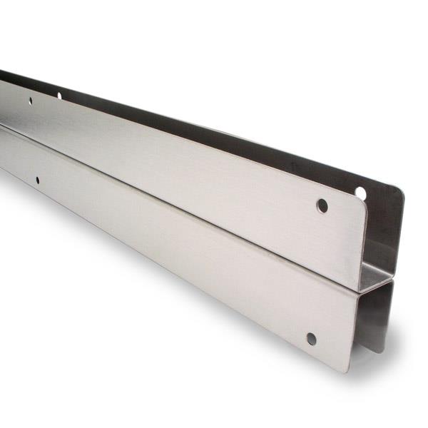 150309 H-BRACKET (3/4" TO 3/4") X 57" STAMPED S/S