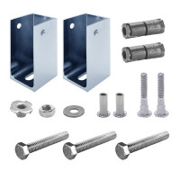 30810 PILASTER POST SHOE PACK, 1-1/4" POST - (2) PIECE 30810 PILASTER POST SHOE PACK, 1-1/4" POST - (2) PIECE