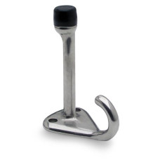 4008 COAT HOOK-COMBINATION BUMPER - ZAMAC SATIN CHROME 4008 COAT HOOK-COMBINATION BUMPER - ZAMAC SATIN CHROME