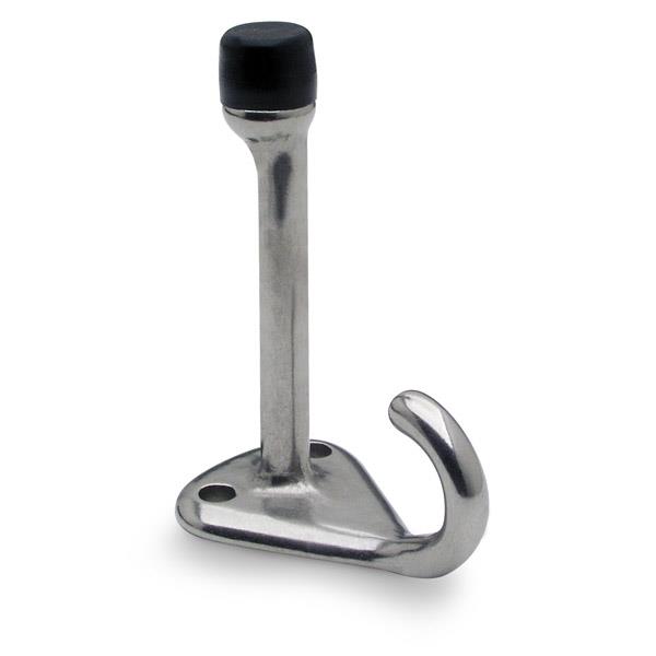 4008 COAT HOOK-COMBINATION BUMPER - ZAMAC SATIN CHROME