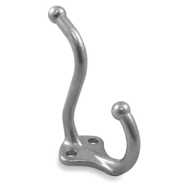 4023 COAT HOOK-TWO PRONG STAINLESS