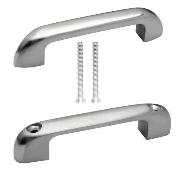54433 DOOR PULL W/THROUGH HOLE/SET- 3/4" DOOR SS