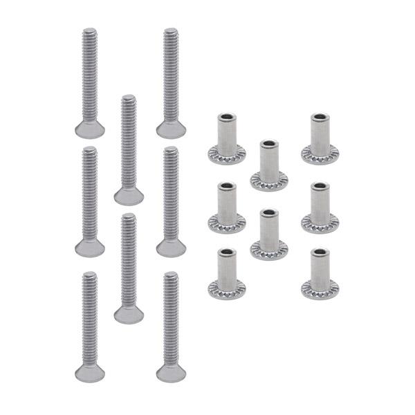60240 SCREW PACK - 5701 THROW LATCH -CHROME/STEEL 6LP