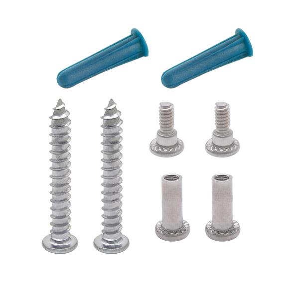 60349 SCREW PACK - WALL BRACKET 1/2" STAINLESS 6LP