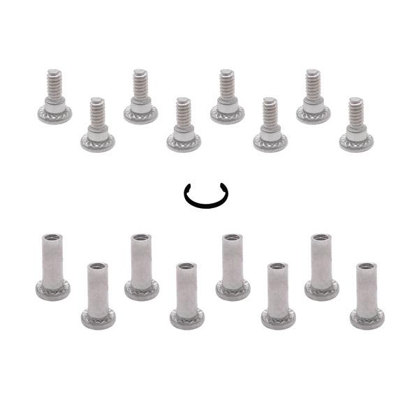 60429 SCREW PACK - 1/2" SURFACE HINGE - 6LP STAINLESS