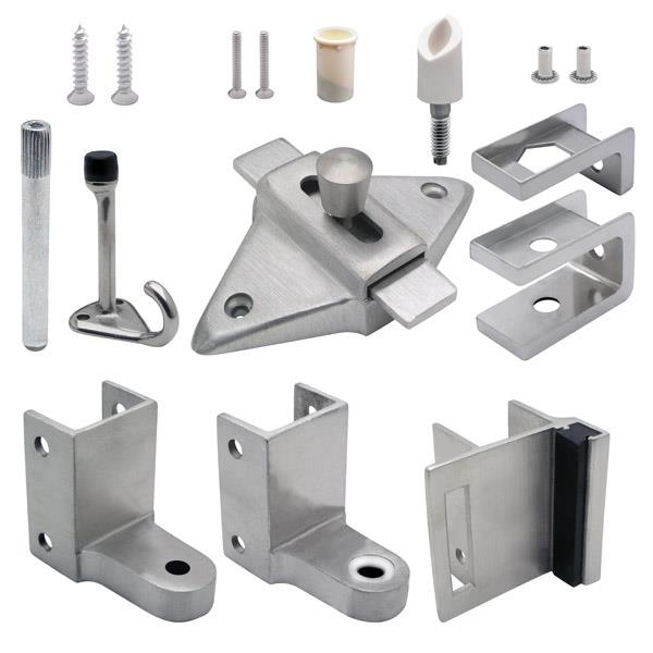611003 DOOR HARDWARE IN-1" STAINLESS 6LP