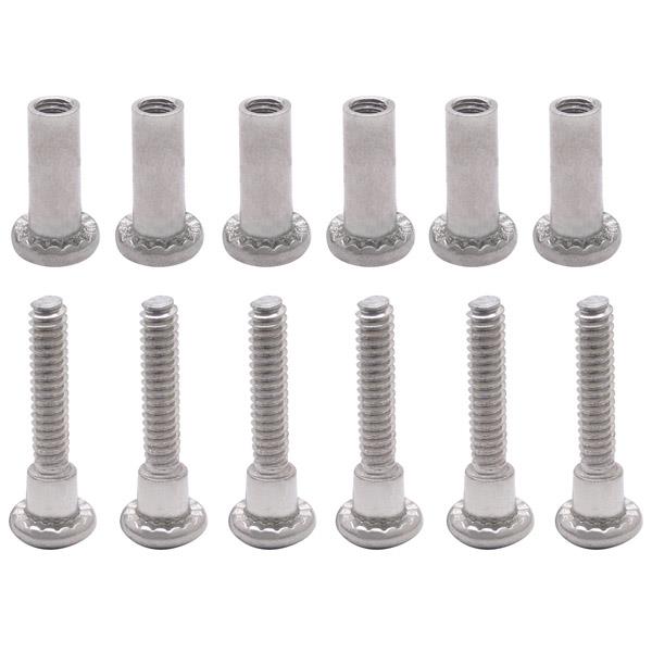 6122329 SCREW PACK - HALF PIANO HINGE 1" STAINLESS 6LP