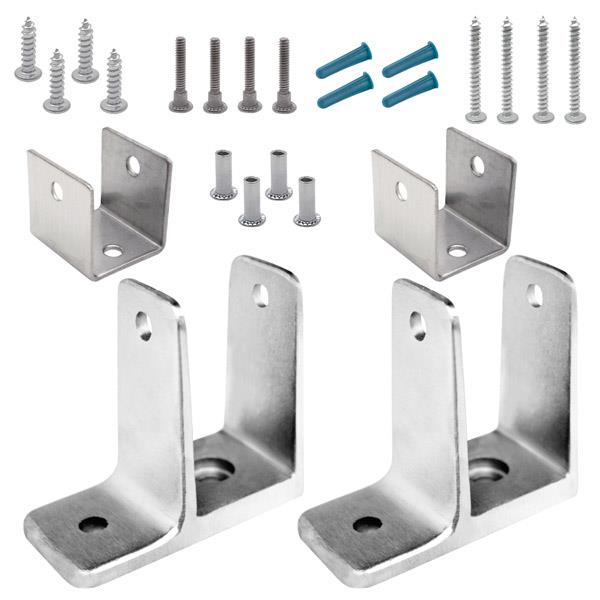 615143 PANEL PACK-END 1-1/4" ONE EAR STAINLESS 6LP