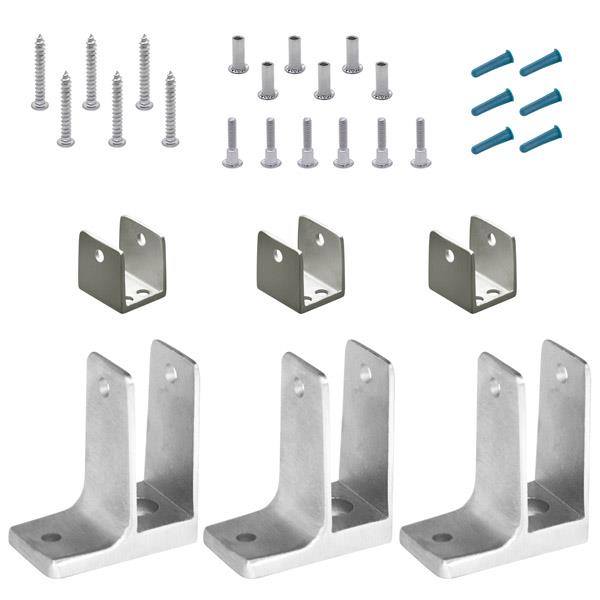615953 PANEL PACK 1" ONE EAR (3) BRACKETS STAINLESS 6LP