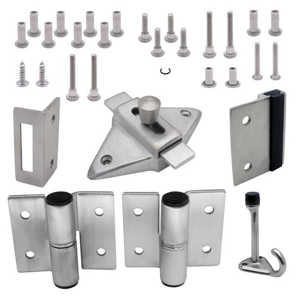 622043 DOOR HARDWARE (RH-IN) 7/8" DOOR & 1-1/4" POST (7093) SS 6LP