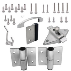 622053 DOOR HARDWARE (LH-OUT) 7/8" DOOR & 1-1/4" POST (7093) SS 6LP 622053 DOOR HARDWARE (LH-OUT) 7/8" DOOR & 1-1/4" POST (7093) SS 6LP