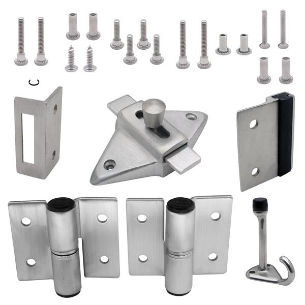 622063 DOOR HARDWARE (LH-IN) 7/8" DOOR & 1-1/4" POST (7103) SS 6LP