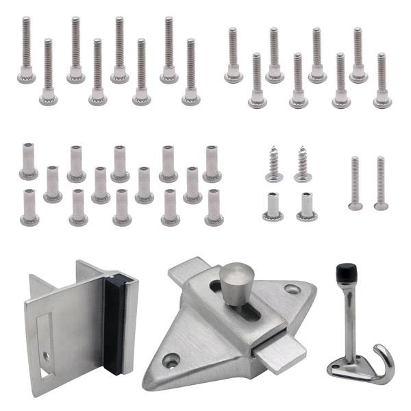 622583 DOOR HARDWARE (IN) FOR PIANO HINGE 1" DOOR 1-1/4" POST-SS 6LP