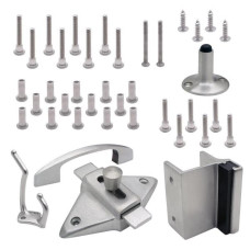 622593 DOOR HARDWARE (OUT) FOR PIANO HINGE 1" DOOR 1-1/4" POST-SS 6LP