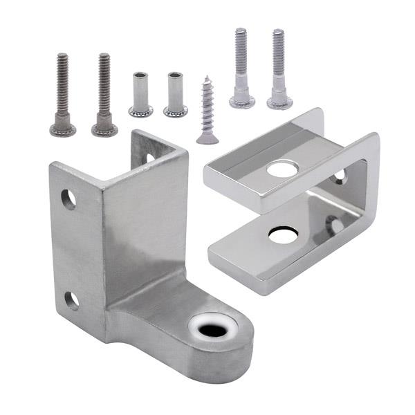 63043 REPLACEMENT PACK 1" DOOR 1-1/4" POST TOP HINGE STAINLESS