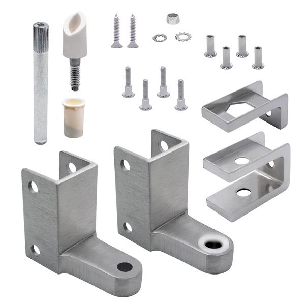 663153 REPLACEMENT HINGE PACK 1" DOOR & POST SS 6LP
