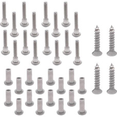 689 SCREW PACK - ALUMINIUM HINGE SET 8" (6LP) STAINLESS 689 SCREW PACK - ALUMINIUM HINGE SET 8" (6LP) STAINLESS