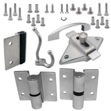 670563 DOOR HARDWARE (LH-OUT) 1/2" DOOR 3/4" POST (7113) SS 6LP 670563 DOOR HARDWARE (LH-OUT) 1/2" DOOR 3/4" POST (7113) SS 6LP