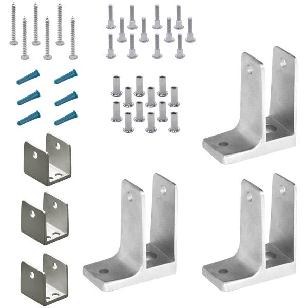 6715103 PANEL PACK END 3/4" ONE EAR (3 BRACKETS) 6LP STAINLESS