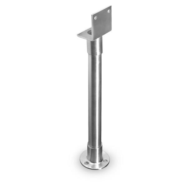 8513 PILASTER SUPPORT L-BRACKET (11-1/2"-14") STAINLESS