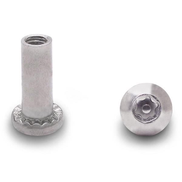 88219 BARREL NUT 6-LOBE 10-24 X 5/8" STAINLESS