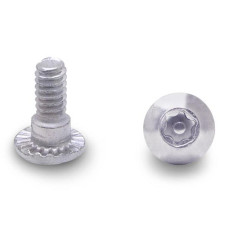 990088233 100 PACK (88233) SHOULDER SCREW 6-LOBE 10-24 X 1/2" STEEL/CHROME
