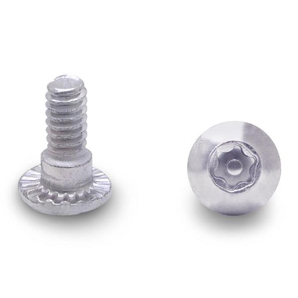 990088233 100 PACK (88233) SHOULDER SCREW 6-LOBE 10-24 X 1/2" STEEL/CHROME