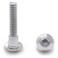 990088253 100 PACK (88253) SHOULDER SCREW 6-LOBE 10-24 X 15/16" STEEL/CHROME