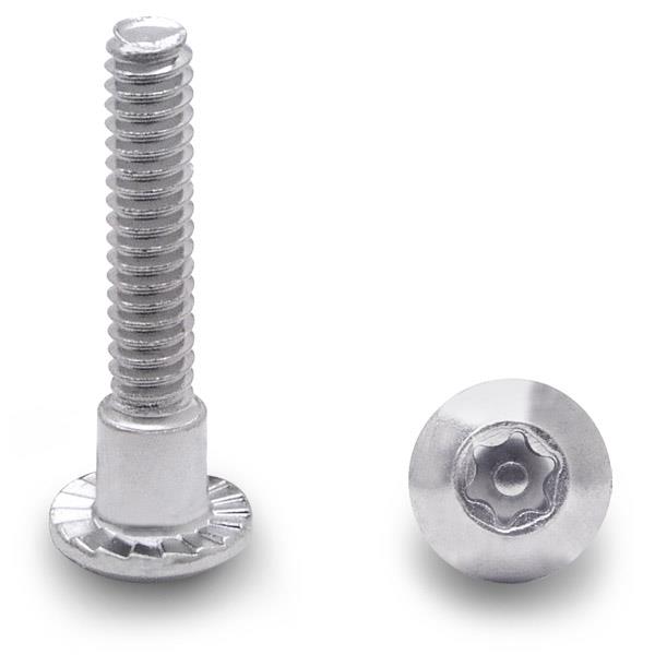 88253 SHOULDER SCREW 6-LOBE 10-24 X 15/16" STEEL/CHROME