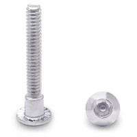 990088293 100 PACK (88293) SHOULDER SCREW 6-LOBE 10-24 X 1-3/8" STEEL/CHROME