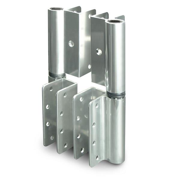 8974 HINGE-ALUMINUM-WRAP (RH-IN/LH-OUT) 1"-1" BD