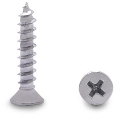 91013 10 X 1" FLAT TYPE A PHILLIPS SCREW-STEEL/CHROME 91013 10 X 1" FLAT TYPE A PHILLIPS SCREW-STEEL/CHROME