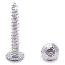 91813 12 X 1-1/2" TRUSS TYPE-AB 6-LOBE SCREW-STEEL/CHROME