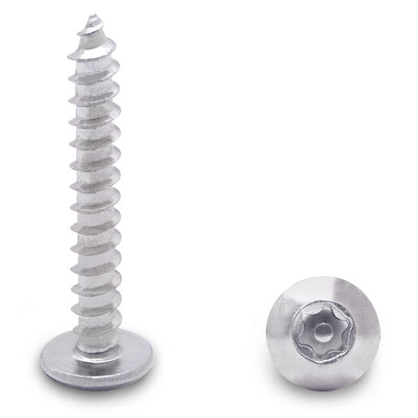 91813 12 X 1-1/2" TRUSS TYPE-AB 6-LOBE SCREW-STEEL/CHROME