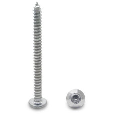 91903 12 X 2-1/2" TRUSS TYPE-AB 6-LOBE SCREW-STEEL/CHROME