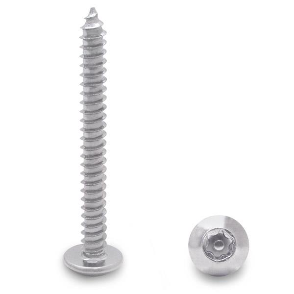91913 12 X 2" TRUSS TYPE-AB 6-LOBE SCREW-STEEL/CHROME