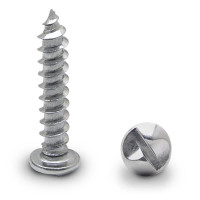 990009203 100 PACK (9203) 10 X 1" ROUND ONE WAY SCREW-STEEL/CHROME 990009203 100 PACK (9203) 10 X 1" ROUND ONE WAY SCREW-STEEL/CHROME