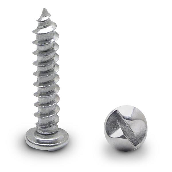 9203 10 X 1" ROUND ONE WAY SCREW-STEEL/CHROME