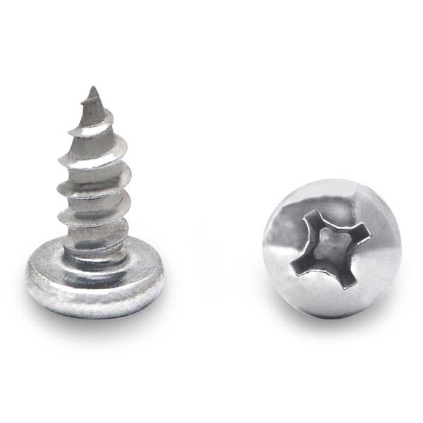 990092079 100 PACK (92079) 14 X 5/8" PAN TYPE-A PHILLIPS SCREW STAINLESS