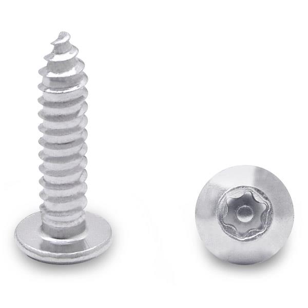 990092183 100 PACK (92183) 14 X 1" TRUSS TYPE-AB 6-LOBE SCREW-STEEL/CHROME