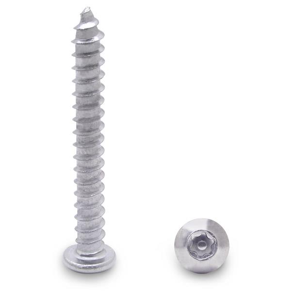 92383 14 X 2" PAN TYPE-A 6-LOBE SCREW-STEEL/CHROME