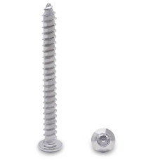 92393 14 X 2-1/2" PAN TYPE-A 6-LOBE SCREW-STEEL/CHROME